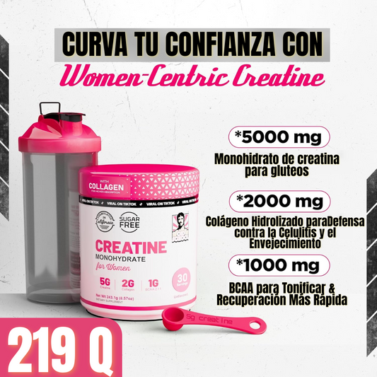 Creatina monohidratada for women para Aumentar Gluteos